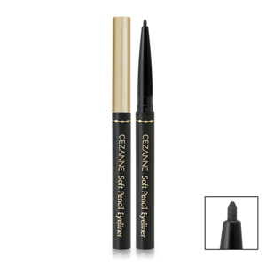 Chì kẻ mắt Cezanne Soft Pencil Eyeliner Black 0.2g