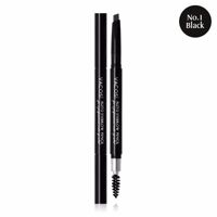 Chì kẻ mày định hình hai đầu Vacosi Auto Eyebrow Pencil No.1 Black 5ml