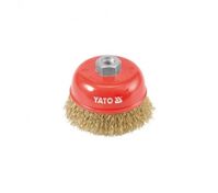 Chổi cước xoắn sợi thép 100mm M14 Yato YT-47691