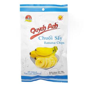 Chuối sấy Quỳnh Anh gói 100g