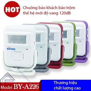 Chuông Báo Khách Báo Trộm Cảm Ứng Thân Nhiệt Boying BY- A266