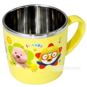 Cốc inox không nắp Pororo