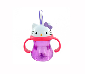 Cốc ống hút Hello Kitty Munchkin nơ hồng