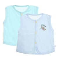 Combo 2 Áo Khỉ Màu Thêu Trẻ Em Nanio A0004