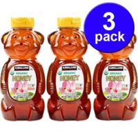 Bộ 3 chai mật ong Kirkland Signature Honey Bear 680g