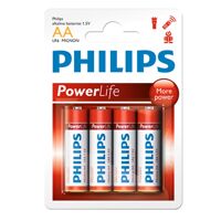 Combo 3 Vĩ Pin Kiềm Philips AA LR6P4B