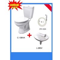 Combo bồn cầu inax C-108VA + L-280V + CFV-102A