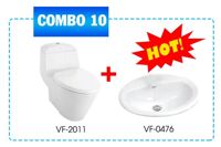 Combo bồn cầu VF - 2011 + Chậu rửa VF - 0476