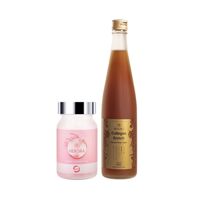 Combo Collagen Enrich (500ml) và viên uống tạo mùi hương Hebora (60v)