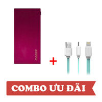 Combo: Pin sạc dự phòng MAXCO Matrix 5000mAh - Cáp Lightning ROCK 2m