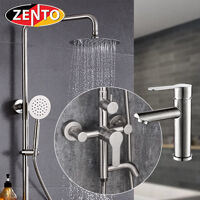 Combo sen cây & vòi lavabo inox Zento KM117