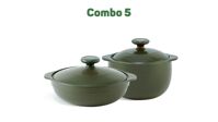 Combo Sinh Nhật Nồi sứ dưỡng sinh 5 – Luna 3.0 L + Vesta 2.0 L + nắp