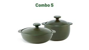 Combo Sinh Nhật Nồi sứ dưỡng sinh 5 – Luna 3.0 L + Vesta 2.0 L + nắp