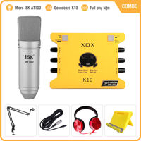 Combo Sound Card XOX K10 + Kèm Mic ISK AT100