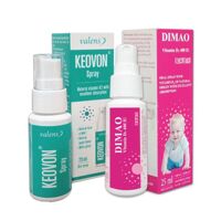 Combo Tăng chiều cao cho trẻ Dimao Vitamin D3 + Keovon Vitamin K2