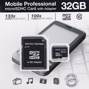 Combo Thẻ Nhớ Wintec MicroSd 32G + Đầu Đọc Thẻ Class 10