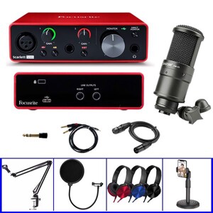 Bộ thu âm Focusrite 2i2 Gen3 + Micro Takstar SM8B