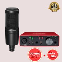 Bộ thu âm Focusrite 2i2 Gen3 + Micro Technica AT2020