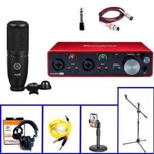 Bộ thu âm Focusrite 2i2 Gen3 + Micro AKG P120