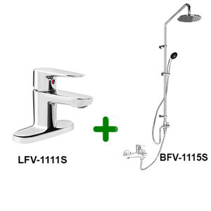 Combo Vòi chậu+ Sen tắm LFV - 1111S+BFV - 1115S