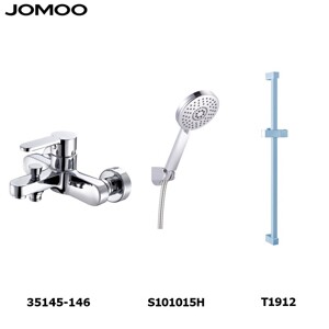 Củ sen Jomoo có vòi phụ 35145+ dây bát S101015H+ thanh trượt T1912