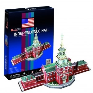 Bộ xếp hình 3D Independence Hall Cubic Fun C120H