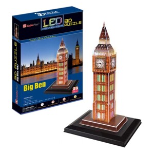 Bộ xếp hình 3D đồng hồ Big Ben có đèn LED Cubic Fun L501H