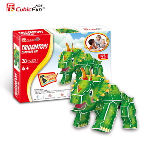 Bộ xếp hình 3D Triceratops Cubic Fun P619H