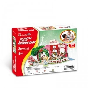 Bộ xếp hình 3D Flowers Shop Cubic Fun P626H