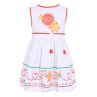 Đầm bé gái phối họa tiết VTA kids BG60804