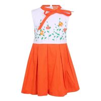 Đầm bé gái phối hoa VTA Kids BG60809