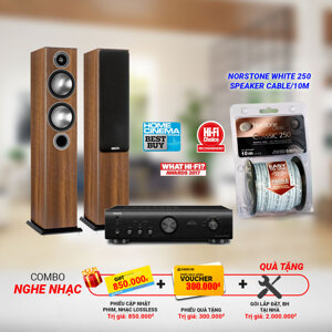 Dàn âm thanh Denon PMA 800NE - Monitor audio Bronze 5