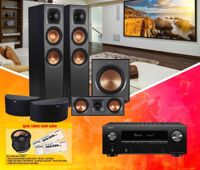 Dàn âm thanh xem phim - nghe nhạc 5.1 DENON AVC X3700H - KLIPSCH R 820F - KLIPSCH R 52C - KLIPSCH R 14S - KLIPSCH R 120SW