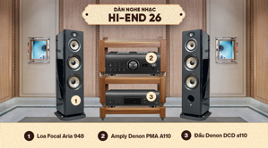 Dàn nghe nhạc Hi-End 26 (Foca 948 + Denon PMA A110)