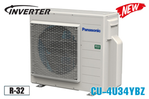 Dàn nóng Panasonic Inverter 36000 BTU 1 chiều CU-4U34YBZ gas R-32