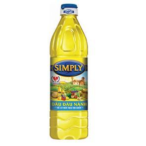 Dầu ăn Simply Đậu nành 1L