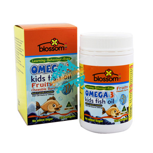 Dầu cá cho trẻ em Omega 3 Kids fish oil Blossom 125 viên