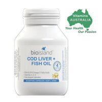 Dầu cá Cod Liver Fish Oil Bio Island - 90 viên