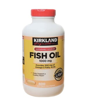 Dầu cá hãng Kirkland Signature 1000 mg 400 viên