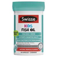 Dầu cá Swisse Kids Fish Oil bổ sung DHA cho trẻ 50 viên