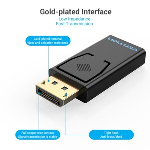 Đầu chuyển DisplayPort to HDMI Vention HBKB0