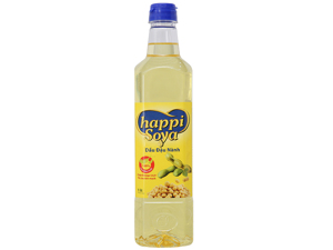 Dầu đậu nành Happi Soya chai 1 lít