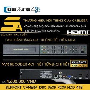 Đầu Ghi 4 Kênh 5A Smart NVR5A DSZ4