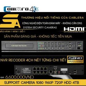 Đầu Ghi 4 Kênh Smart NVR 5A DSZ8 Poe