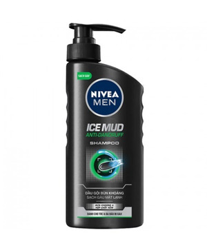 Dầu gội nam bùn khoáng sạch gàu NIVEA Men Ice Mud Anti-Dandruff 530ml