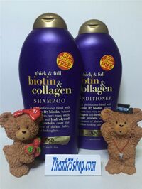 Bộ dầu gội - xả kích thích mọc tóc Biotin & Collagen - 577ml