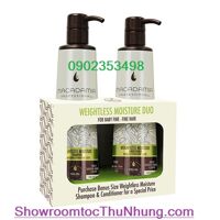 Dầu gội xả tạo phồng tóc Weightless Moisture Macadamia - 500ml