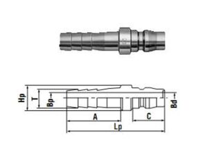 Đầu nối khí nén Nitto 17PH