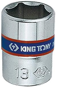 Đầu tuýp ngắn 1/4 inch 11mm Kingtony 233511M