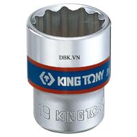 Đầu tuýp ngắn 3/8 inch 12 x 27mm Kingtony 333012M